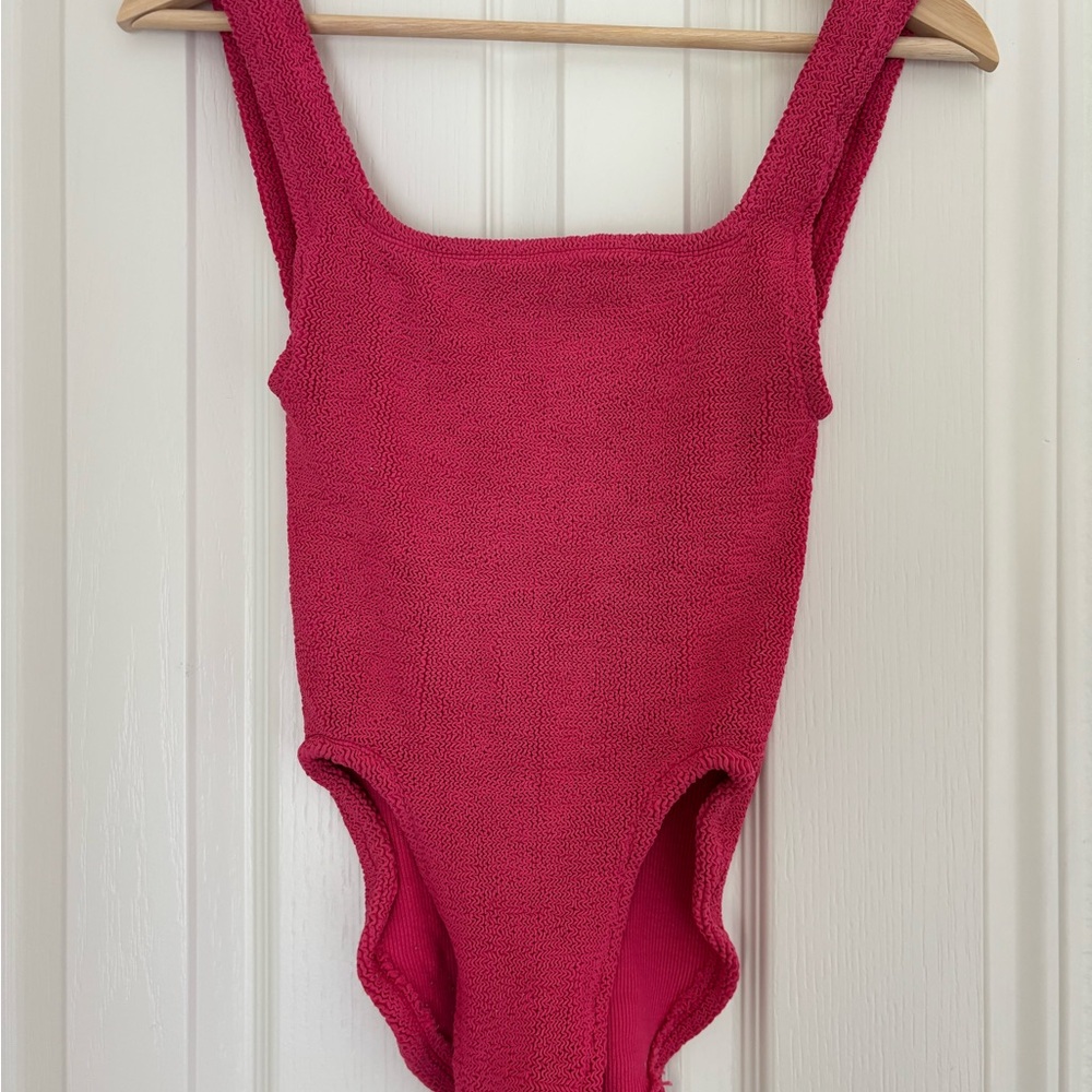 Hunza G Pink One Piece Swimsuit